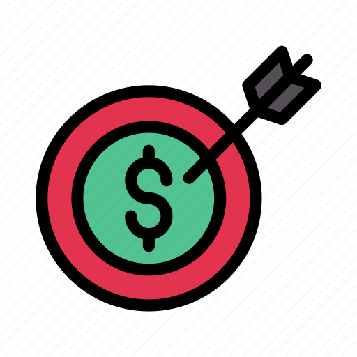 Target, goal, dollar, finance, business icon - Download on Iconfinder