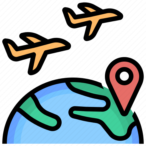 Transportation, plane, flight, shipment, logistics delivery, air freight icon - Download on Iconfinder