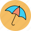 opened, protection, rain, umbrella icon 