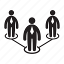 business people, connect, diagram, leader, link
