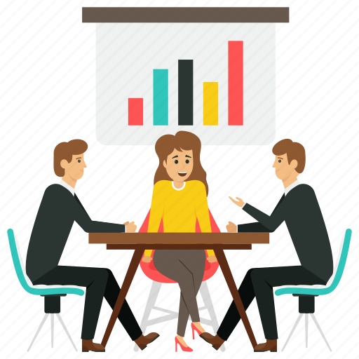 Business people, business team, corporate data analysis, partnership organization, teamwork and data analysis illustration - Download on Iconfinder