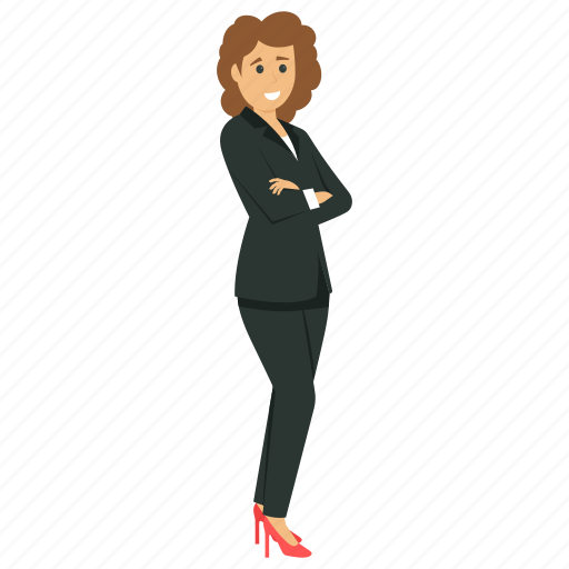 Business owner, female business person, modern business woman, stylish business woman, young business woman illustration - Download on Iconfinder
