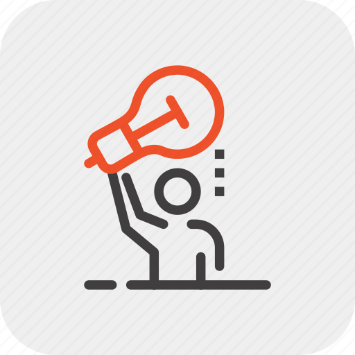 Brainstorming, bulb, business, idea, light, person, solution icon - Download on Iconfinder