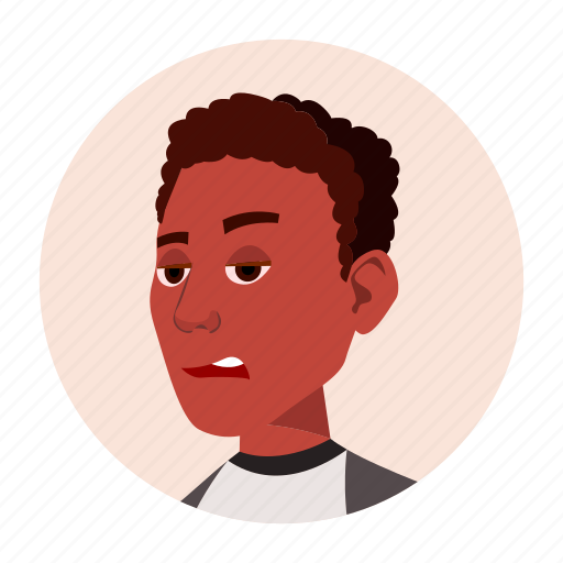 African, black, expression, face, man, people icon - Download on Iconfinder