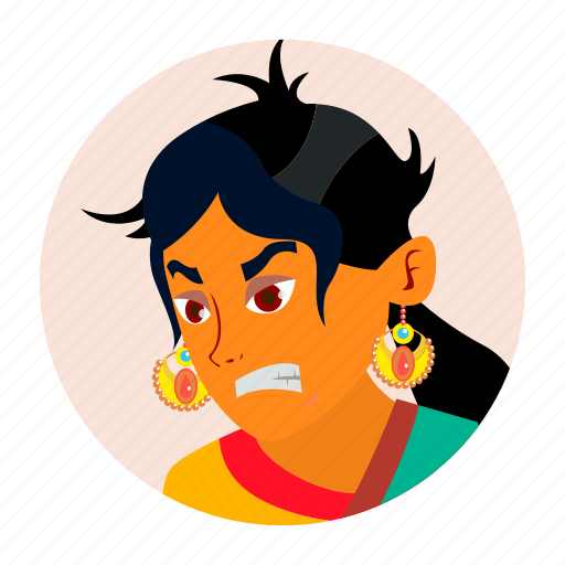 Expression, face, hindu, indian, people, woman icon - Download on Iconfinder