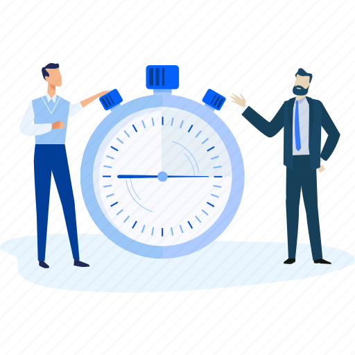 Time, management, stopwatch, efficiency, productivity, deadline, auction illustration - Download on Iconfinder