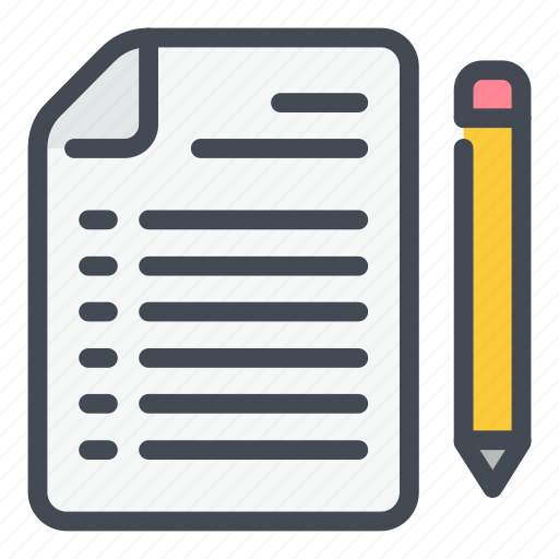 Doc, document, file, pencil, agreement, sign icon - Download on Iconfinder