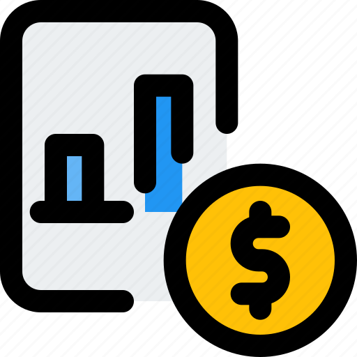Bar, chart, dollar, business, performance icon - Download on Iconfinder