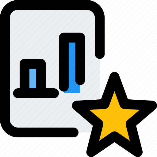 Bar, chart, star, business, performance icon - Download on Iconfinder
