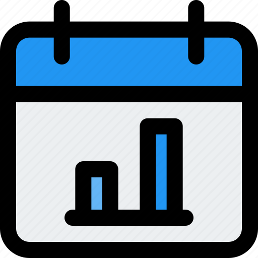 Calendar, bar, chart, business, performance icon - Download on Iconfinder