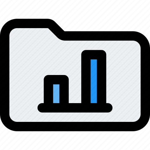 Folder, bar, chart, business, performance icon - Download on Iconfinder