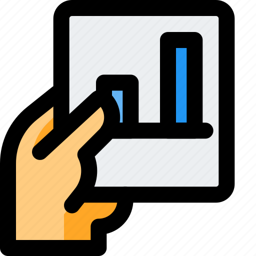Holding, bar, chart, business, performance icon - Download on Iconfinder