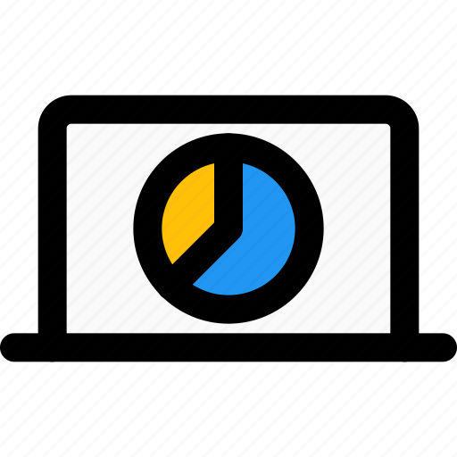 Pie, chart, laptop, business, performance icon - Download on Iconfinder