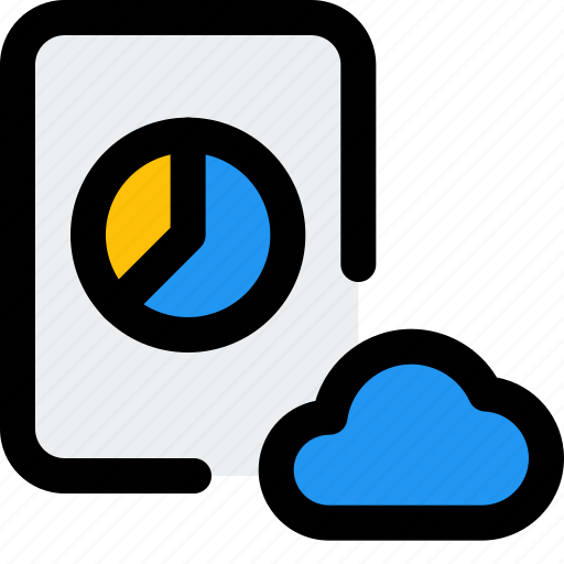 Pie, chart, cloud, business, performance icon - Download on Iconfinder