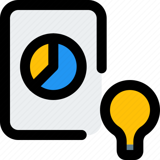 Pie, chart, lamp, business, performance icon - Download on Iconfinder