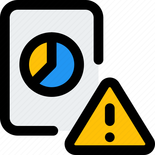 Pie, chart, warning, business, performance icon - Download on Iconfinder