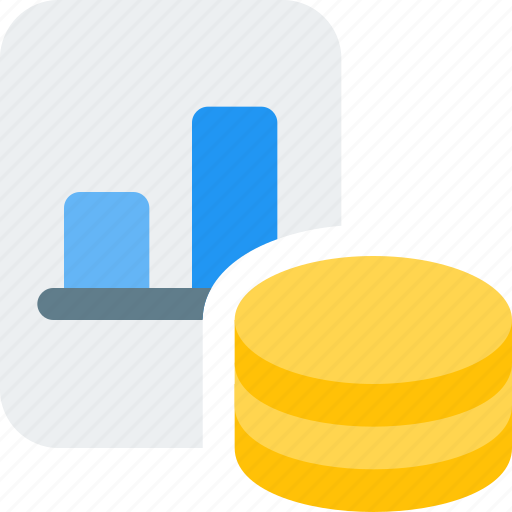 Bar, chart, paper, coin, business icon - Download on Iconfinder