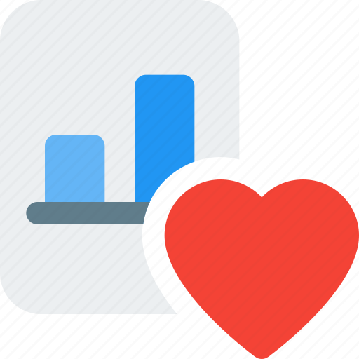 Bar, chart, business, performance, heart icon - Download on Iconfinder
