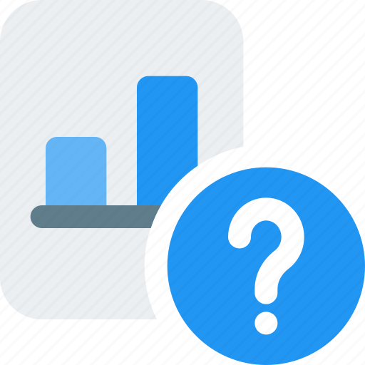 Bar, chart, question, business, performance icon - Download on Iconfinder