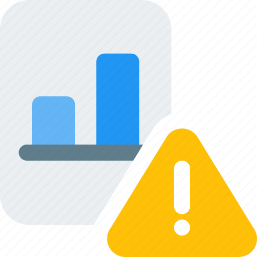 Bar, chart, warning, business icon - Download on Iconfinder
