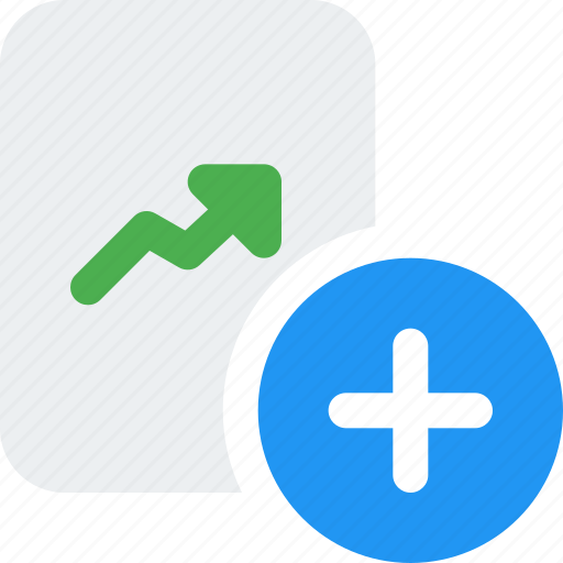 Chart, paper, plus, business icon - Download on Iconfinder