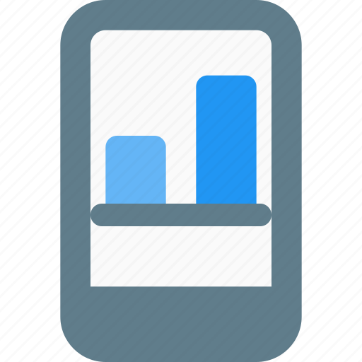 Mobile, bar, chart, business icon - Download on Iconfinder
