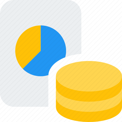 Pie, chart, paper, coin, business icon - Download on Iconfinder