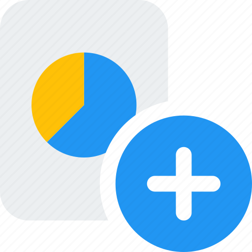 Pie, chart, plus, business, performance icon - Download on Iconfinder