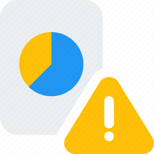 Pie, chart, warning, business, performance icon - Download on Iconfinder