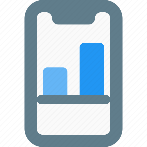 Smartphone, bar, chart, business icon - Download on Iconfinder