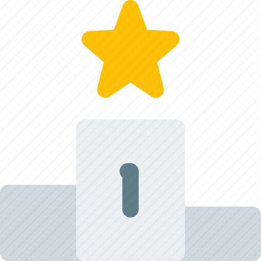 Star, podium, champion, business, performance icon - Download on Iconfinder