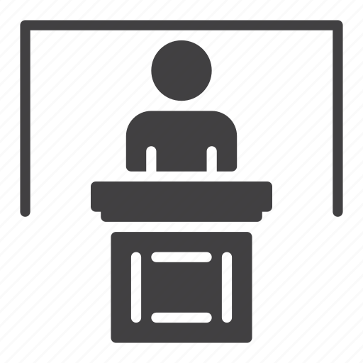 Board, person, podium, speaker icon - Download on Iconfinder