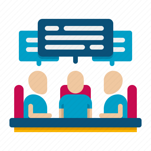 Meeting, discussion, business, people icon - Download on Iconfinder