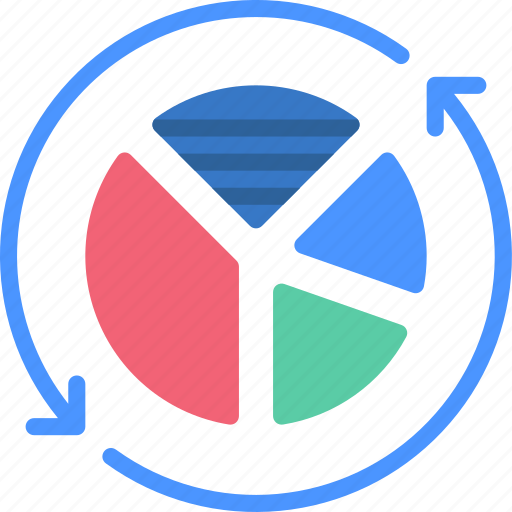 Refresh, data, refreshed, reuse, information, piechart icon - Download on Iconfinder