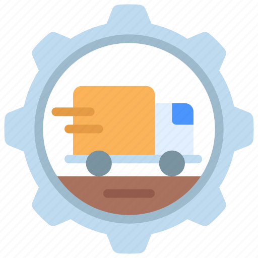 Supply, management, logistics, delivery, cog, gear icon - Download on Iconfinder