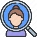 customer, analysis, search, loupe, magnifyingglass, person, user