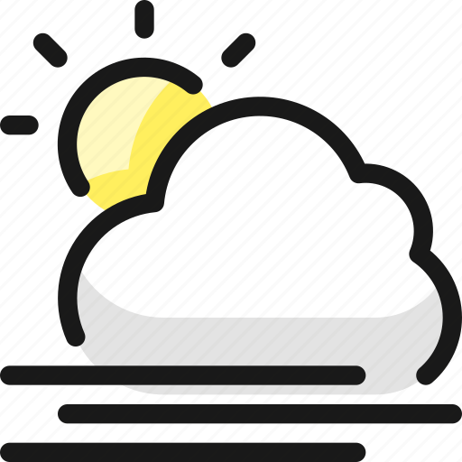 Weather, cloud, sun, wind icon - Download on Iconfinder