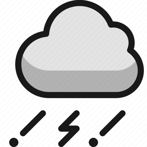 Weather, cloud, thunder, rain icon - Download on Iconfinder