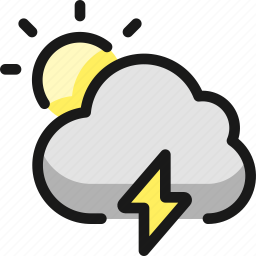 Weather, cloudy, thunder icon - Download on Iconfinder