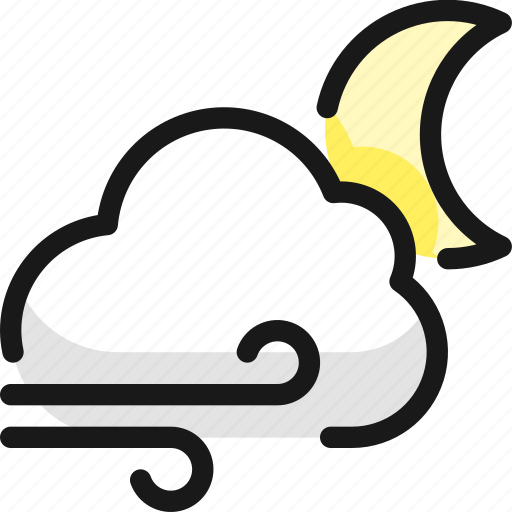 Weather, wind, night icon - Download on Iconfinder