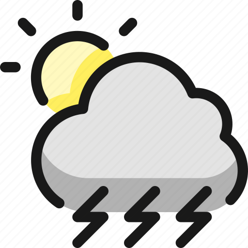 Weather, thunder icon - Download on Iconfinder on Iconfinder