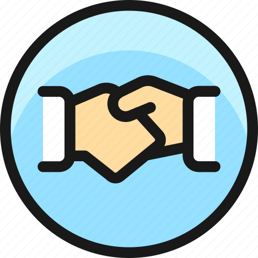 Business, deal, handshake, circle icon - Download on Iconfinder