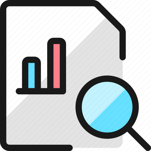 Data, file, bars, search icon - Download on Iconfinder