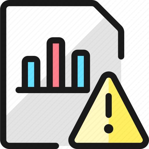 Data, file, bars, warning icon - Download on Iconfinder