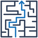 maze, labyrinth, solution