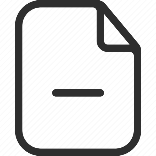 25px, document, file, iconspace, minus, paper icon - Download on Iconfinder