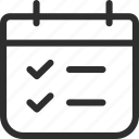 25px, check, checklist, clipboard, iconspace, list, planner