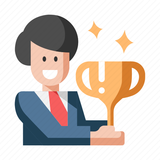 Achievement, award, business, businessman, reward, success, trophy icon - Download on Iconfinder