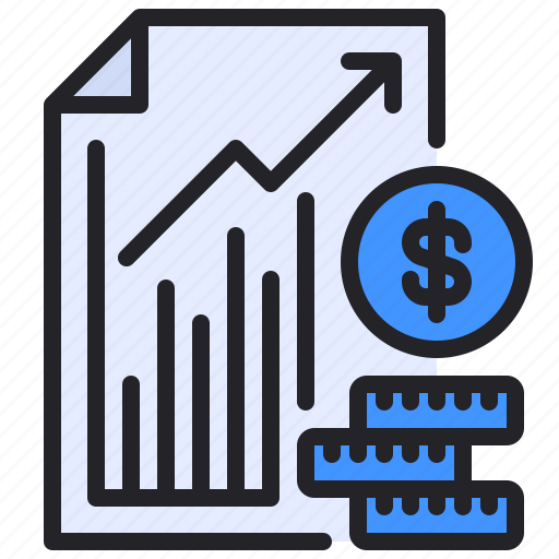 Business, coin, document, finance, statistics icon - Download on Iconfinder
