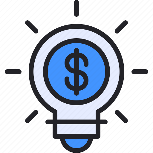 Bulb, business, finance, lamp, money icon - Download on Iconfinder